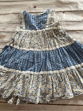 Mini Boden blue floral dress vguc 5/6